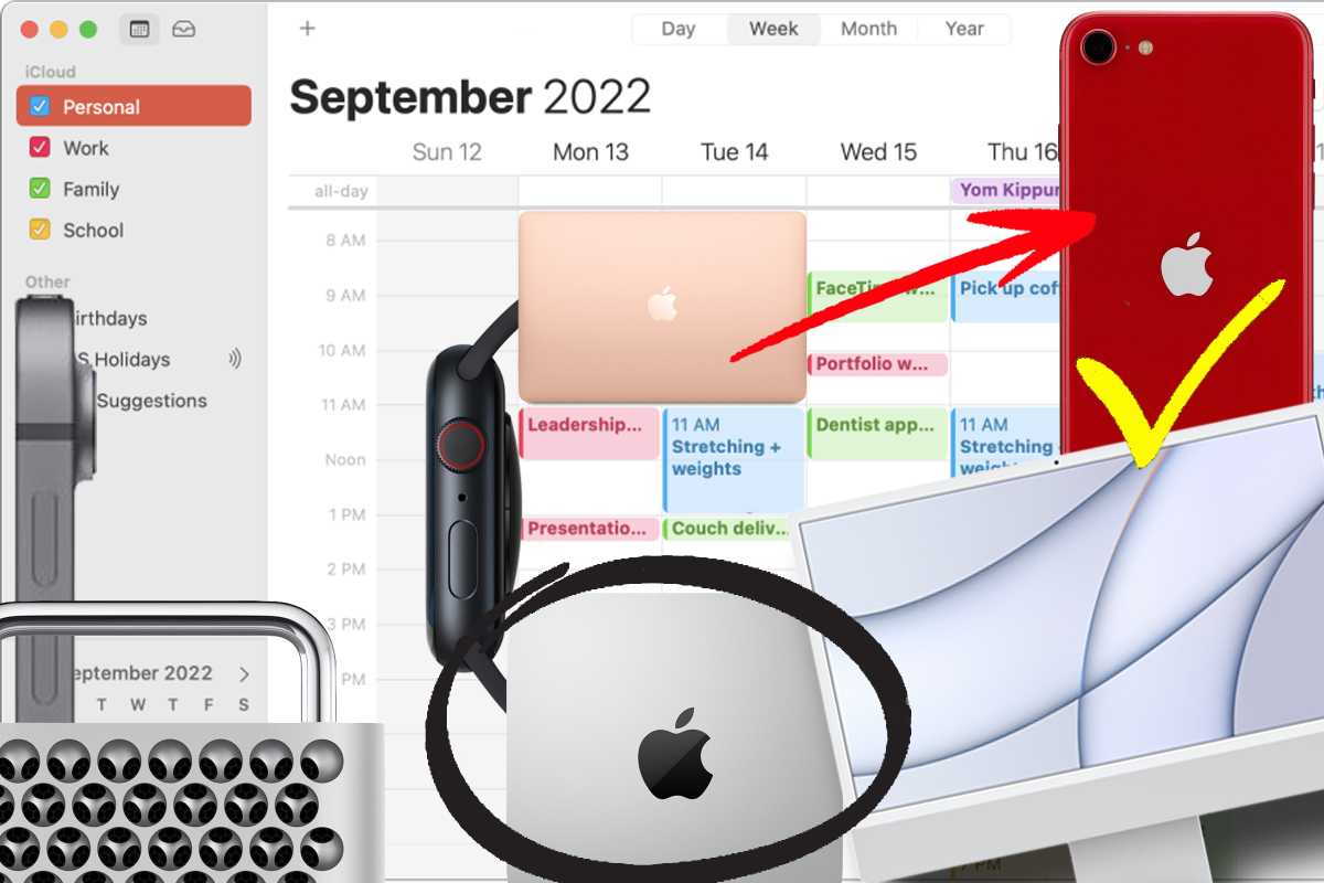 Apple 2022 calendar graphic