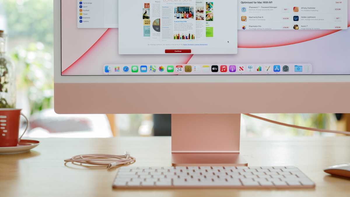 24-inch iMac 2021 Pink