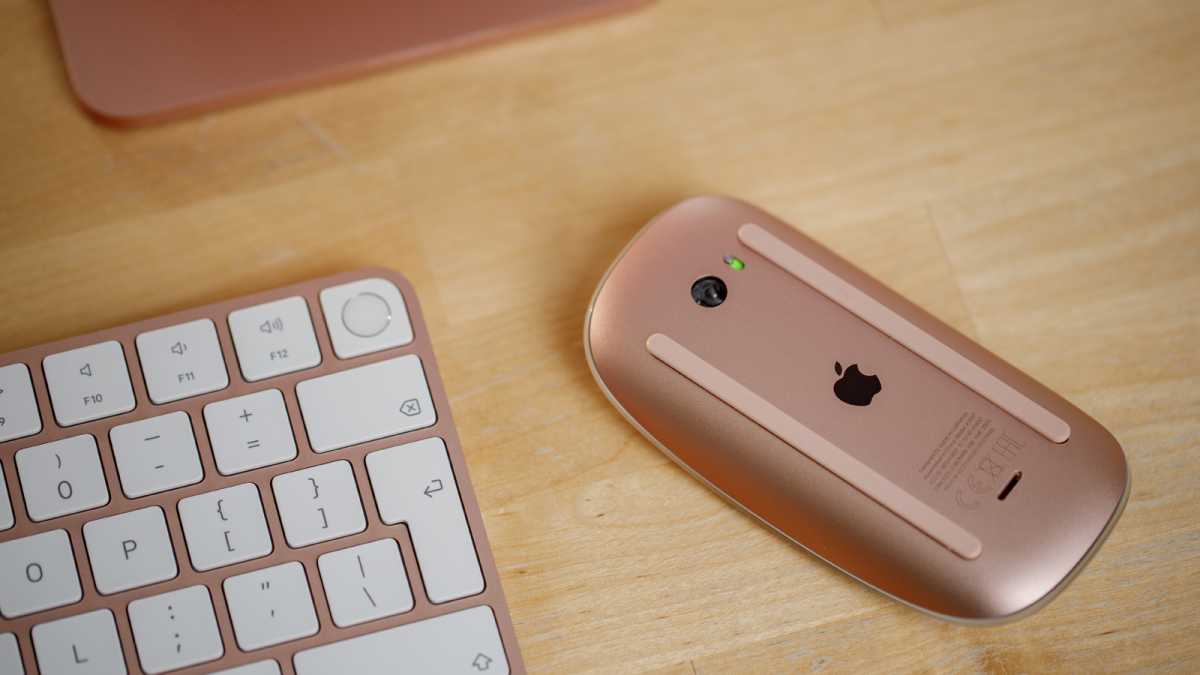 24-inch iMac Touch ID Magic Keyboard Magic Mouse Pink 2021
