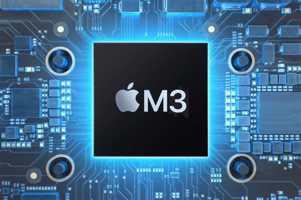 Apple silicon m3 chip graphic