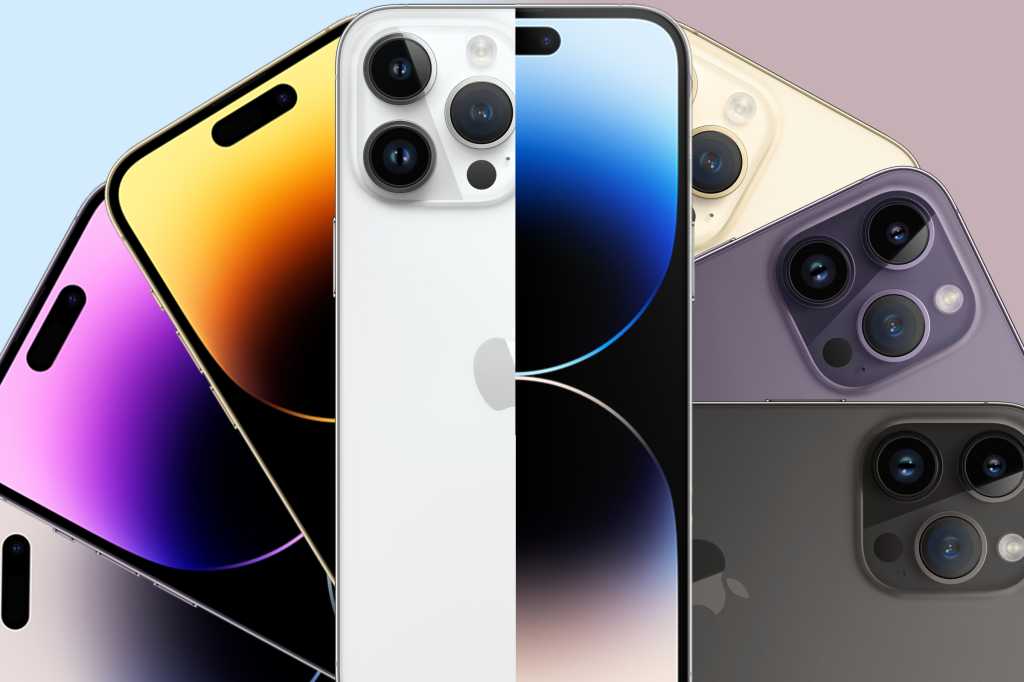 iPhone 14 Pro Max colors wallpaper graphic