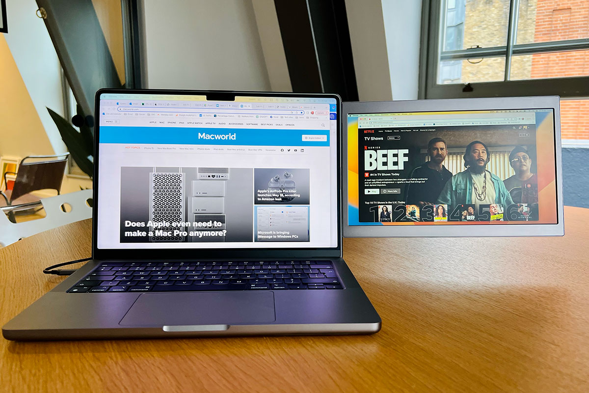 CopGain Dual Laptop Screen Extender - Best for portability