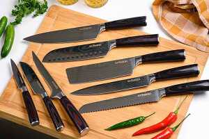 This 8-piece Japanese chef’s knife set makes a great Mother’s Day gift