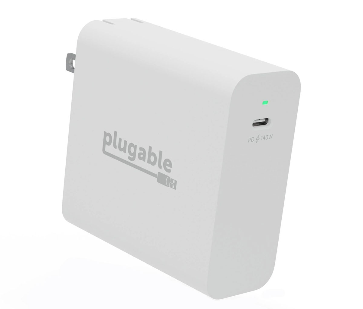 Plugable 140W USB-C Power Adapter – Best budget one-port wall charger for 16in MacBook Pro