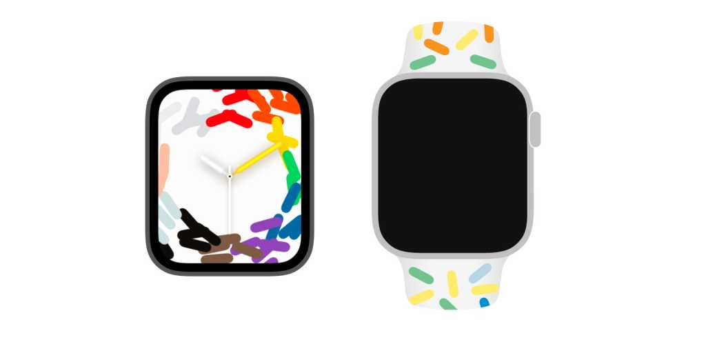 Apple Watch band and face for Pride 2023 - leak by @aaronp613