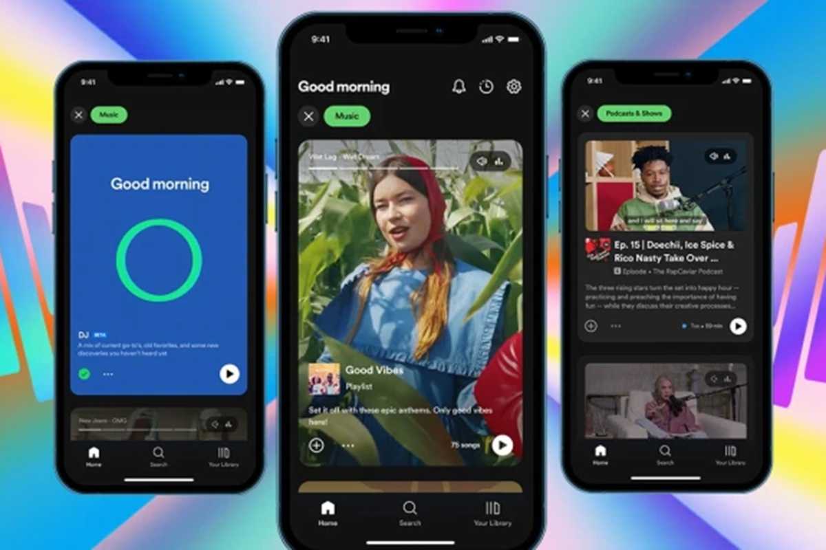 Spotify interface redesign