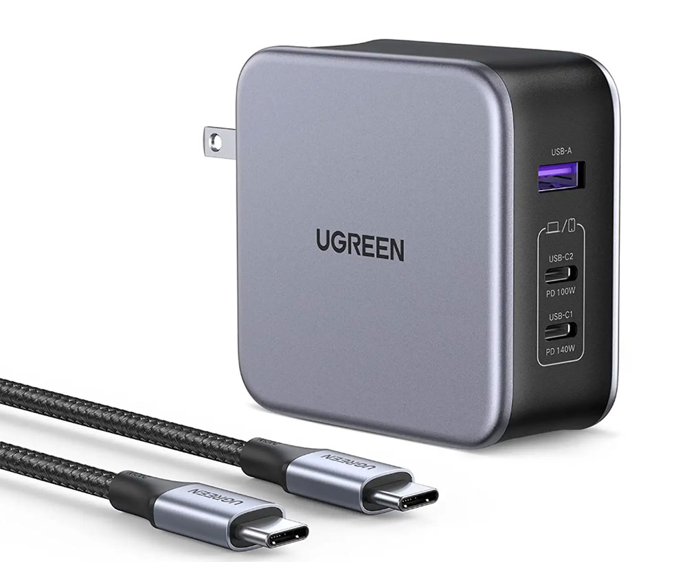 UGreen Nexode 140W Charger – Best multiport 140W wall charger for 16in MacBook Pro