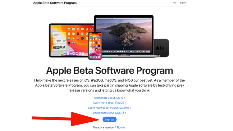 How to join the Apple beta software program: Signing up