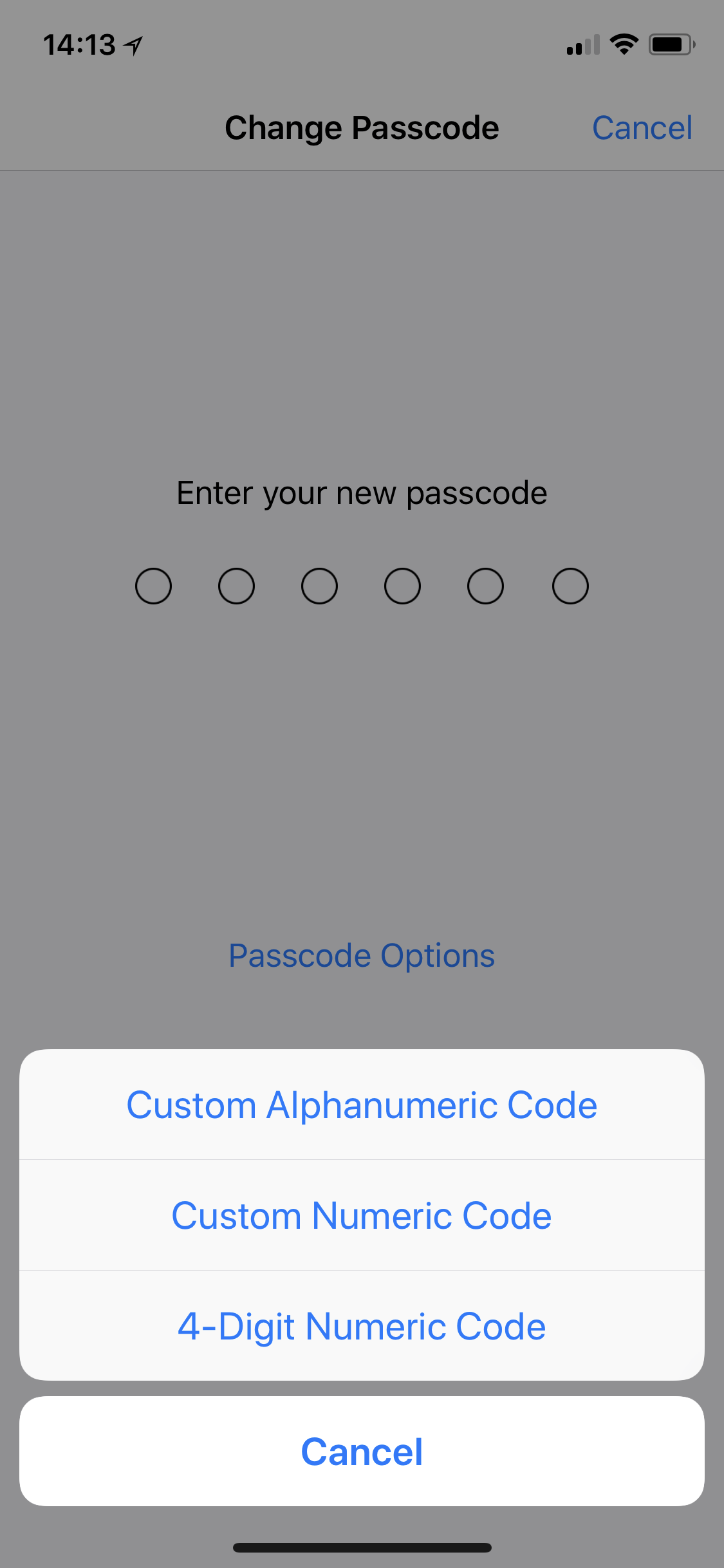 Create a longer passcode
